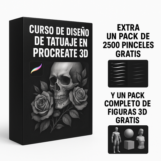 Curso de diseño de tatuaje en Procreate 3D